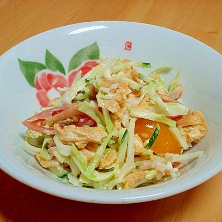 ポン酢とマヨネーズで野菜サラダ